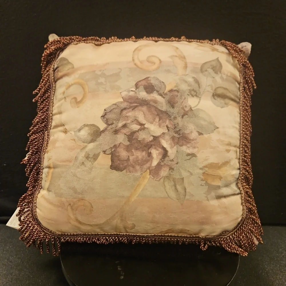Croscill Chambord Cassis Fringe Throw Pillow 15